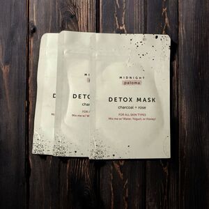 Midnight Paloma Detox‎ Mask Sample X3 Charcoal Rose